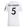 Real Madrid Jude Bellingham #5 New Home Soccer Shirt for Women 2024-25 Short Sleeve
