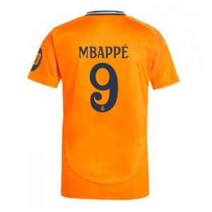 Real Madrid Kylian Mbappe #9 Cheap Away Stadium Soccer Jerseys 2024-25 Short Sleeve