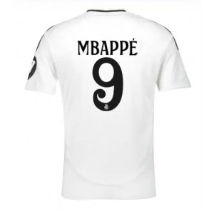 Real Madrid Kylian Mbappe #9 Cheap Home Stadium Soccer Jerseys 2024-25