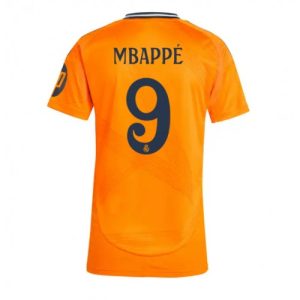 Real Madrid Kylian Mbappe #9 New Away Soccer Shirt for Women 2024-25 Short Sleeve