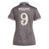 Real Madrid Kylian Mbappe #9 New Third Soccer Shirt for Women 2024-25 Short Sleeve