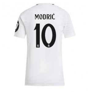 Real Madrid Luka Modric #10 New Home Soccer Shirt for Women 2024-25 Short Sleeve