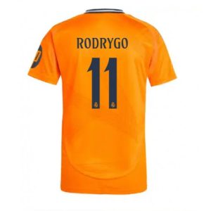 Real Madrid Rodrygo Goes #11 Cheap Away Stadium Soccer Jerseys 2024-25 Short Sleeve