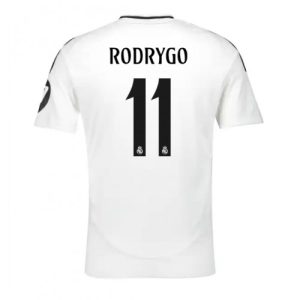 Real Madrid Rodrygo Goes #11 Cheap Home Stadium Soccer Jerseys 2024-25 Short Sleeve