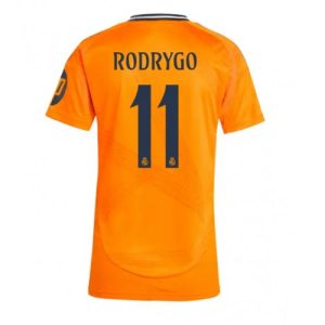 Real Madrid Rodrygo Goes #11 New Away Soccer Shirt for Women 2024-25 Short Sleeve