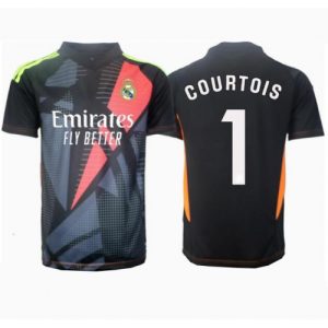 Real Madrid Thibaut Courtois #1 Goalkeeper Cheap Away Stadium Soccer Jerseys 2024-25 Short Sleeve