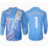 Real Madrid Thibaut Courtois #1 Goalkeeper Cheap Home Stadium Soccer Jerseys 2024-25 Long Sleeve