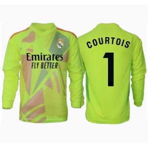 Real Madrid Thibaut Courtois #1 Goalkeeper Cheap Third Stadium Soccer Jerseys 2024-25 Long Sleeve