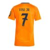 Real Madrid Vinicius Junior #7 New Away Soccer Shirt for Women 2024-25 Short Sleeve