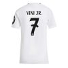 Real Madrid Vinicius Junior #7 New Home Soccer Shirt for Women 2024-25 Short Sleeve