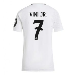 Real Madrid Vinicius Junior #7 New Home Soccer Shirt for Women 2024-25 Short Sleeve