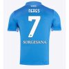 SSC Napoli David Neres #7 Cheap Men's Home Football Shirt 2024-25 Short Sleeve