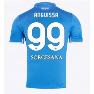 SSC Napoli Frank Anguissa #99 Cheap Men's Home Football Shirt 2024-25 Short Sleeve