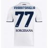 SSC Napoli Khvicha Kvaratskhelia #77 Cheap Men's Away Football Shirt 2024-25 Short Sleeve