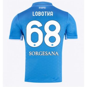 SSC Napoli Stanislav Lobotka #68 Cheap Men's Home Football Shirt 2024-25 Short Sleeve