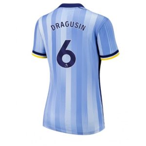 Tottenham Hotspur Radu Dragusin #6 Away Football Club Jersey Women 2024-25