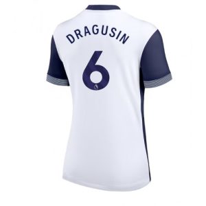 Tottenham Hotspur Radu Dragusin #6 Home Football Club Jersey Women 2024-25