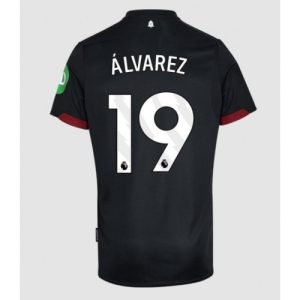 West Ham United Edson Alvarez #19 New Men's Away Football Shirt 2024-25 Short Sleeve