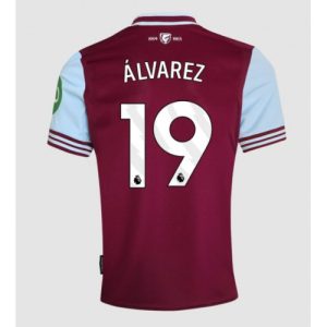 West Ham United Edson Alvarez #19 New Men's Home Football Shirt 2024-25 Short Sleeve