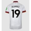 West Ham United Edson Alvarez #19 New Men's Third Football Shirt 2024-25 Short Sleeve