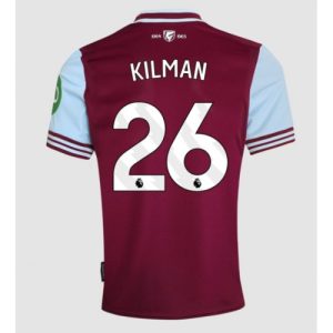 West Ham United Max Kilman #26 New Men's Home Football Shirt 2024-25 Short Sleeve