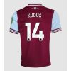 West Ham United Mohammed Kudus #14 New Men's Home Football Shirt 2024-25 Short Sleeve