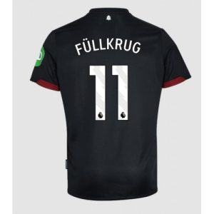 West Ham United Niclas Fullkrug #11 New Men's Away Football Shirt 2024-25 Short Sleeve