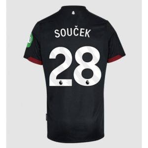 West Ham United Tomas Soucek #28 New Men's Away Football Shirt 2024-25 Short Sleeve