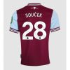 West Ham United Tomas Soucek #28 New Men's Home Football Shirt 2024-25 Short Sleeve
