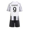 Cheap Juventus Dusan Vlahovic #9 Home Stadium Kit for Kids 2025-26