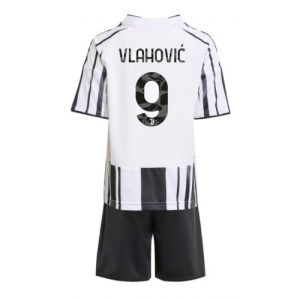 Cheap Juventus Dusan Vlahovic #9 Home Stadium Kit for Kids 2025-26
