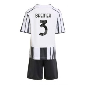 Juventus Gleison Bremer #3 Home Stadium Kit for Kids 2025-26 Online Sale