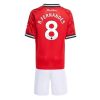 Manchester United Bruno Fernandes #8 Cheap Home Stadium Kit for Kids 2025-26