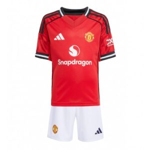 Buy Manchester United Cheap Home Stadium Kit for Kids 2025-26 Red Online