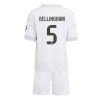 Real Madrid Jude Bellingham #5 New Home Stadium Kit for Kids 2025-26