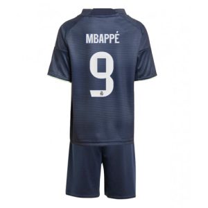 Real Madrid Kylian Mbappe #9 New Away Stadium Kit for Kids 2025-26
