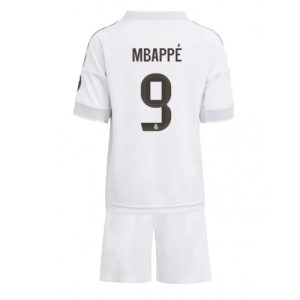 Real Madrid Kylian Mbappe #9 New Home Stadium Kit for Kids 2025-26 Online Store
