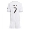 Real Madrid Vinicius Junior #7 New Home Stadium Kit for Kids 2025-26 Online Store