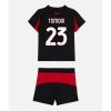 AC Milan Fikayo Tomori #23 Cheap Home Stadium Kit for Kids 2025-26