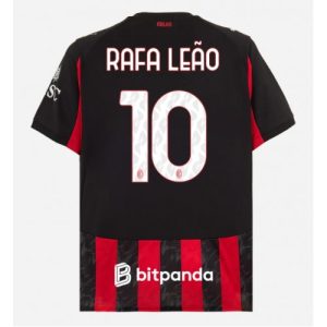 AC Milan Jersey Rafael Leao #10 Home Stadium Shirt 2025-26 Cheap Sale