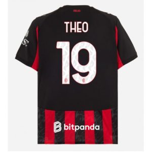 AC Milan Jersey Theo Hernandez #19 Home Stadium Shirt 2025-26 Cheap Sale