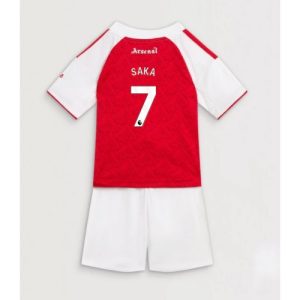 Arsenal Bukayo Saka #7 Cheap Home Stadium Kit for Kids 2025-26 Jerseys