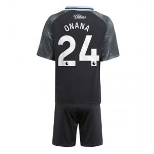 Aston Villa Amadou Onana #24 Cheap Away Stadium Kit for Kids 2025-26