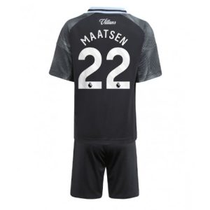 Aston Villa Ian Maatsen #22 Cheap Away Stadium Kit for Kids 2025-26