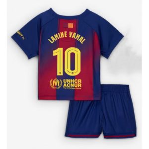Barcelona Lamine Yamal #10 Cheap Home Stadium Kit for Kids 2025-26