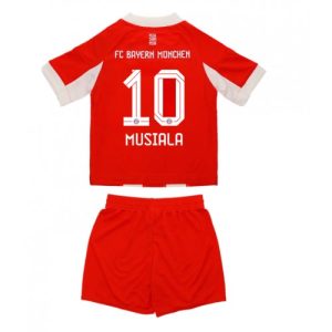 Cheap Bayern Munich Jamal Musiala #10 Home Stadium Kit for Kids 2025-26