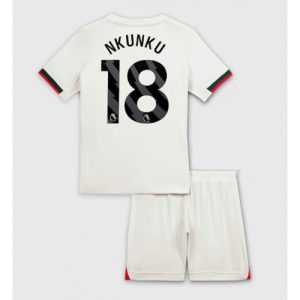 Cheap Chelsea Football Kits Christopher Nkunku #18 Away Stadium Kit for Kids 2025-26