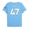 Manchester City Phil Foden #47 Cheap Home Stadium Shirt 2025-26 Soccer Jersey