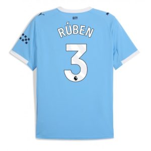 Manchester City Ruben Dias #3 Home Stadium Shirt 2025-26 Soccer Jersey