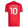 Manchester United Marcus Rashford #10 Cheap Home Stadium Shirt 2025-26 Red